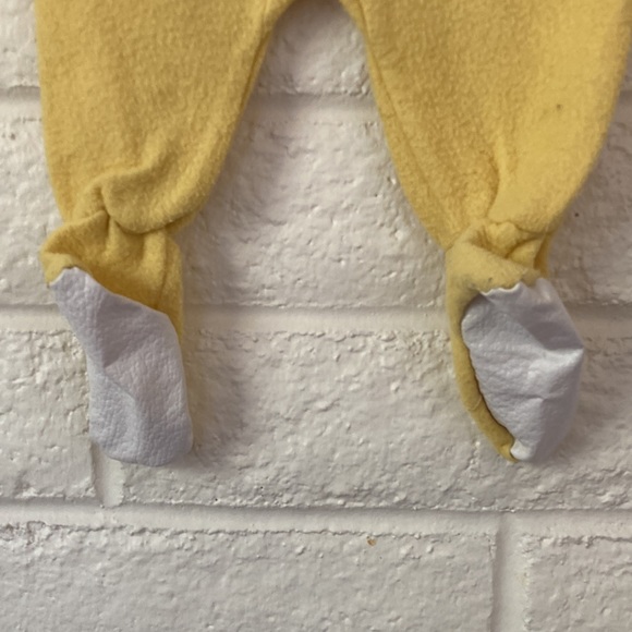 Vintage Infant Pink and Yellow Fleece Baby Onesie - Picture 5 of 10